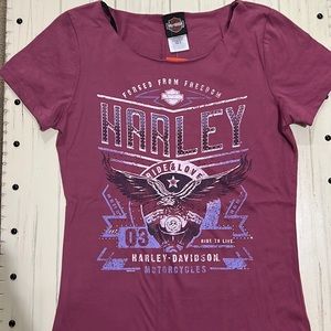 Harley Davidson Wide neck Tee